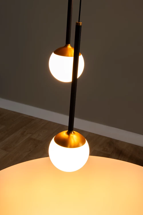 Lucide CALINA - Pendant light - Ø 41,9 cm - LED Dim. - CCT - 5x7,4W 2200K/3300K - Black | Premium - atmosphere 2